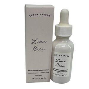 Earth Harbor Luna Rain Night Serum Phyto‎ Resurfacing Collagen 1oz Sealed NIB
